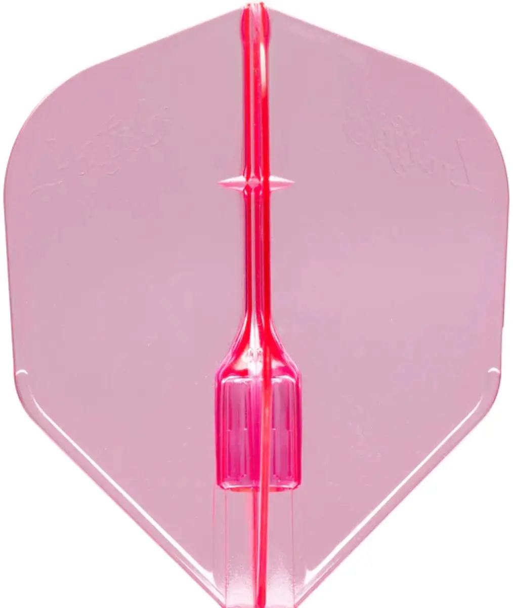 L-Style Fantom EZ L3 Shape Dartvleugels - Roze/Transparant - 3 Stuks