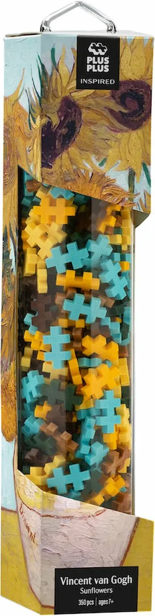 Plus-Plus Inspired Van Gogh Zonnebloem Bouwspeelgoed 350 Stuks - afbeelding 6 van 6