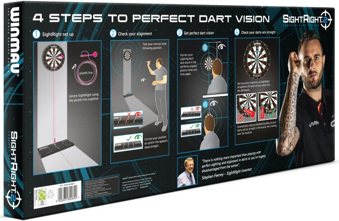 Winmau Sight Right - Zwart