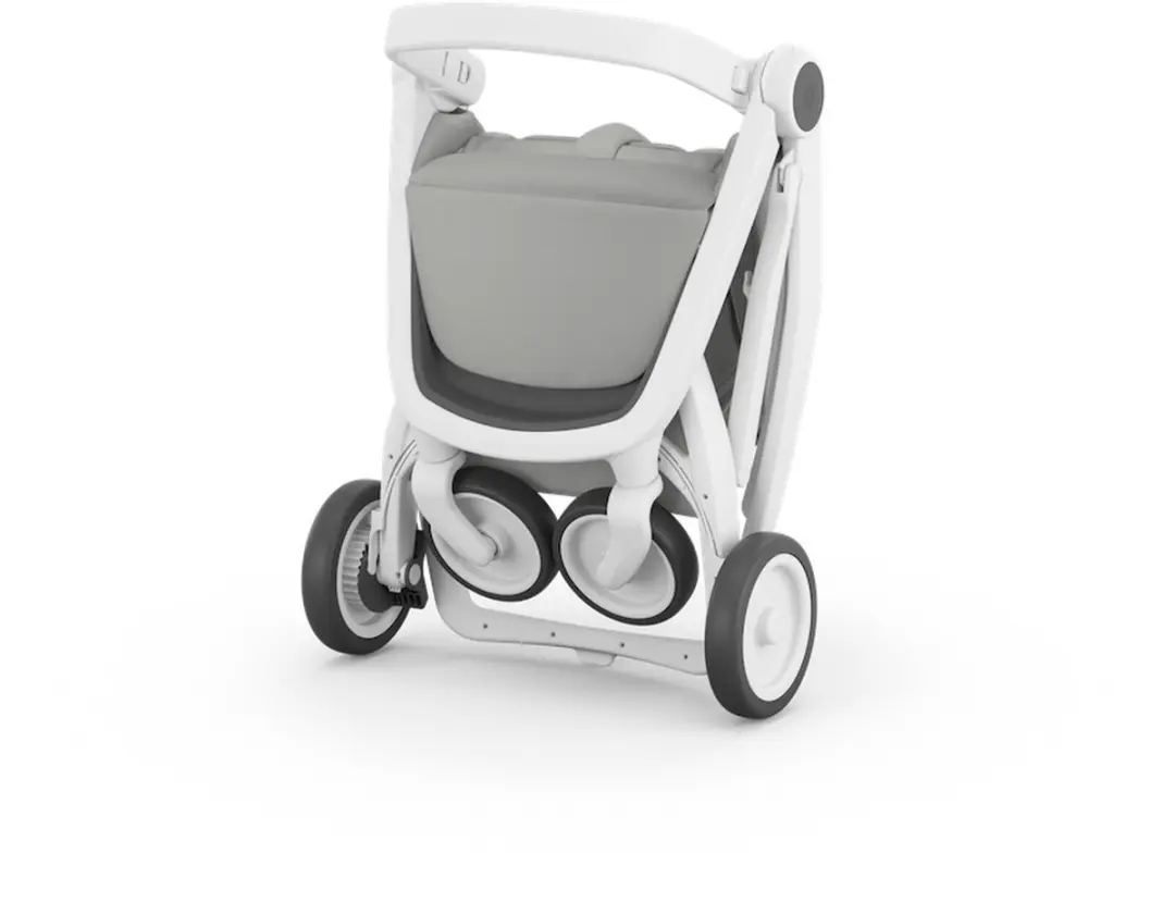 Greentom Classic Reisbuggy - Lichtgewicht - 4 Wielen - Grijs/Wit