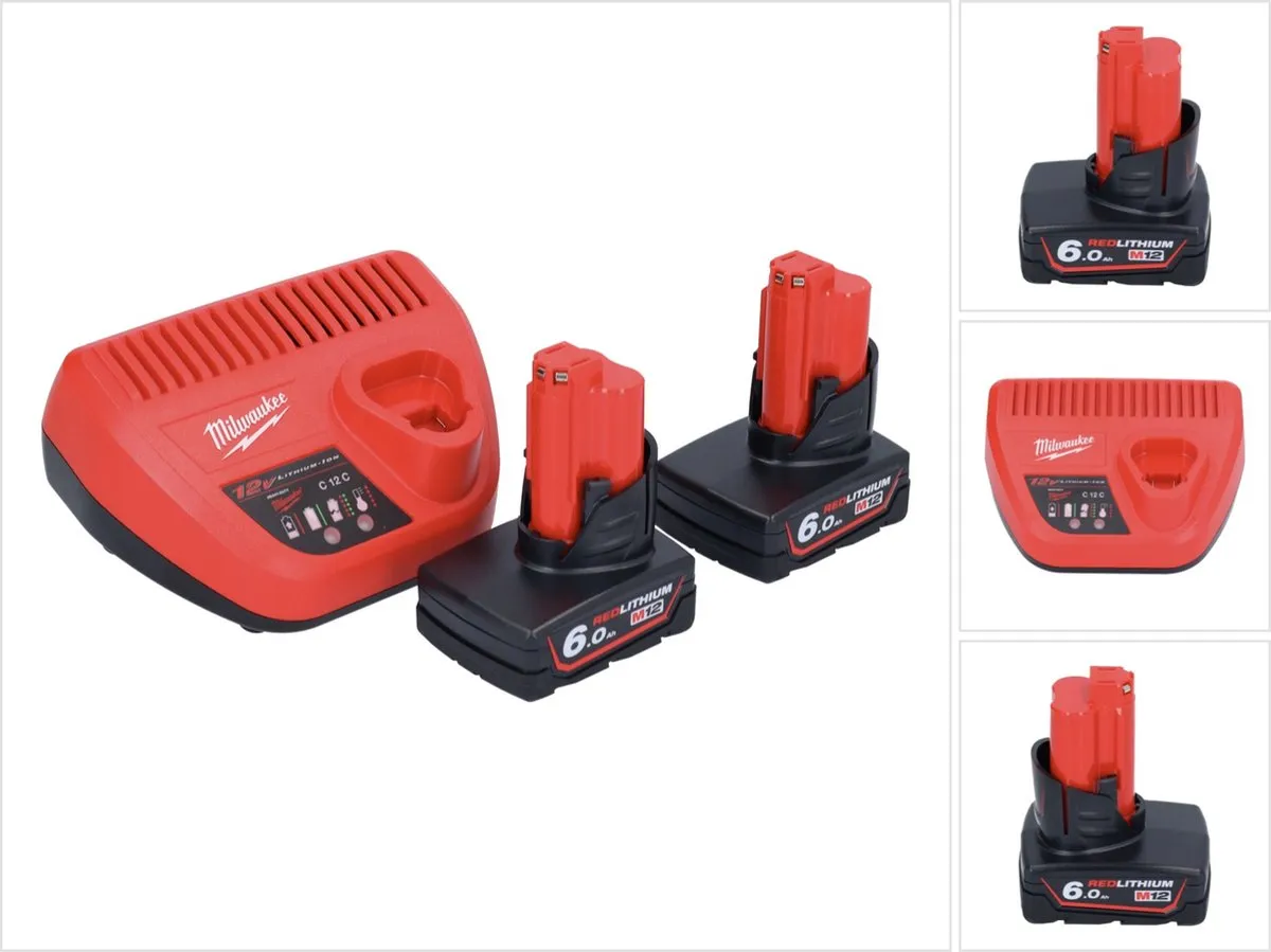 Milwaukee M12 NRG-602 Accu Pack 2x 6.0Ah