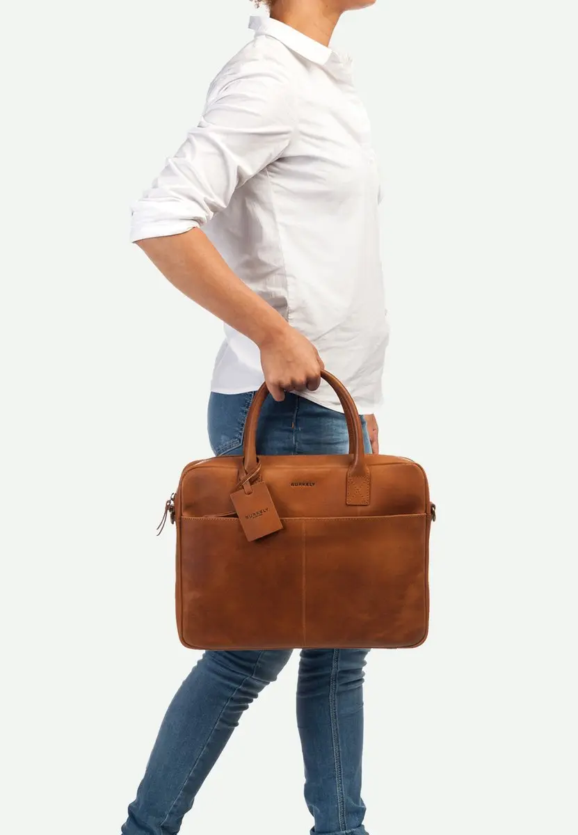 Burkely Fundamentals Vintage Jack Worker 13,3" Laptoptas - Cognac