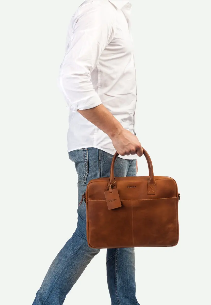 Burkely Fundamentals Vintage Jack Worker 13,3" Laptoptas - Cognac