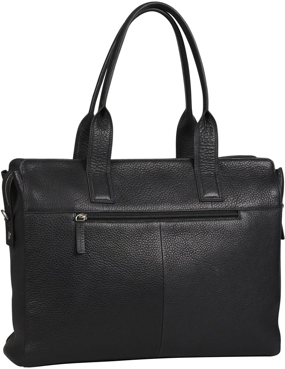 Burkely Soft Skylar Workbag 15.6" Laptoptas - 3 Vakken - Zwart