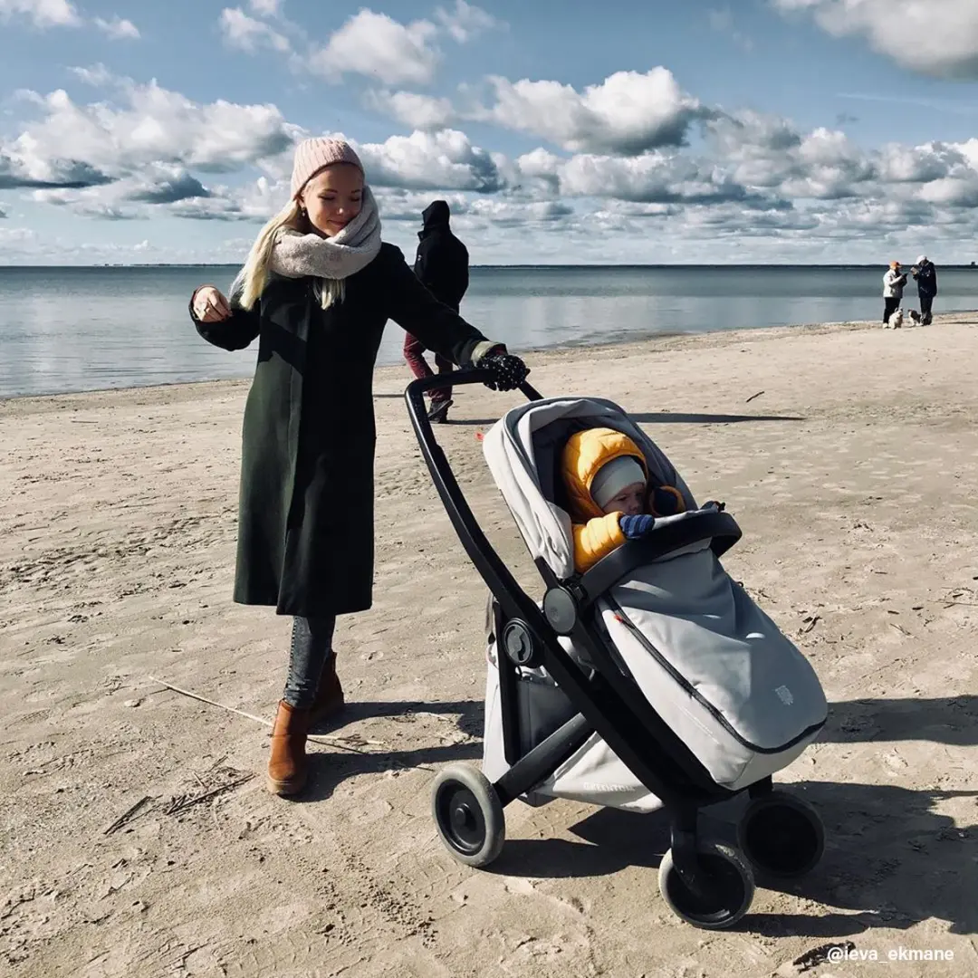 Greentom Voetenzak Grijs - Reversible & Warm