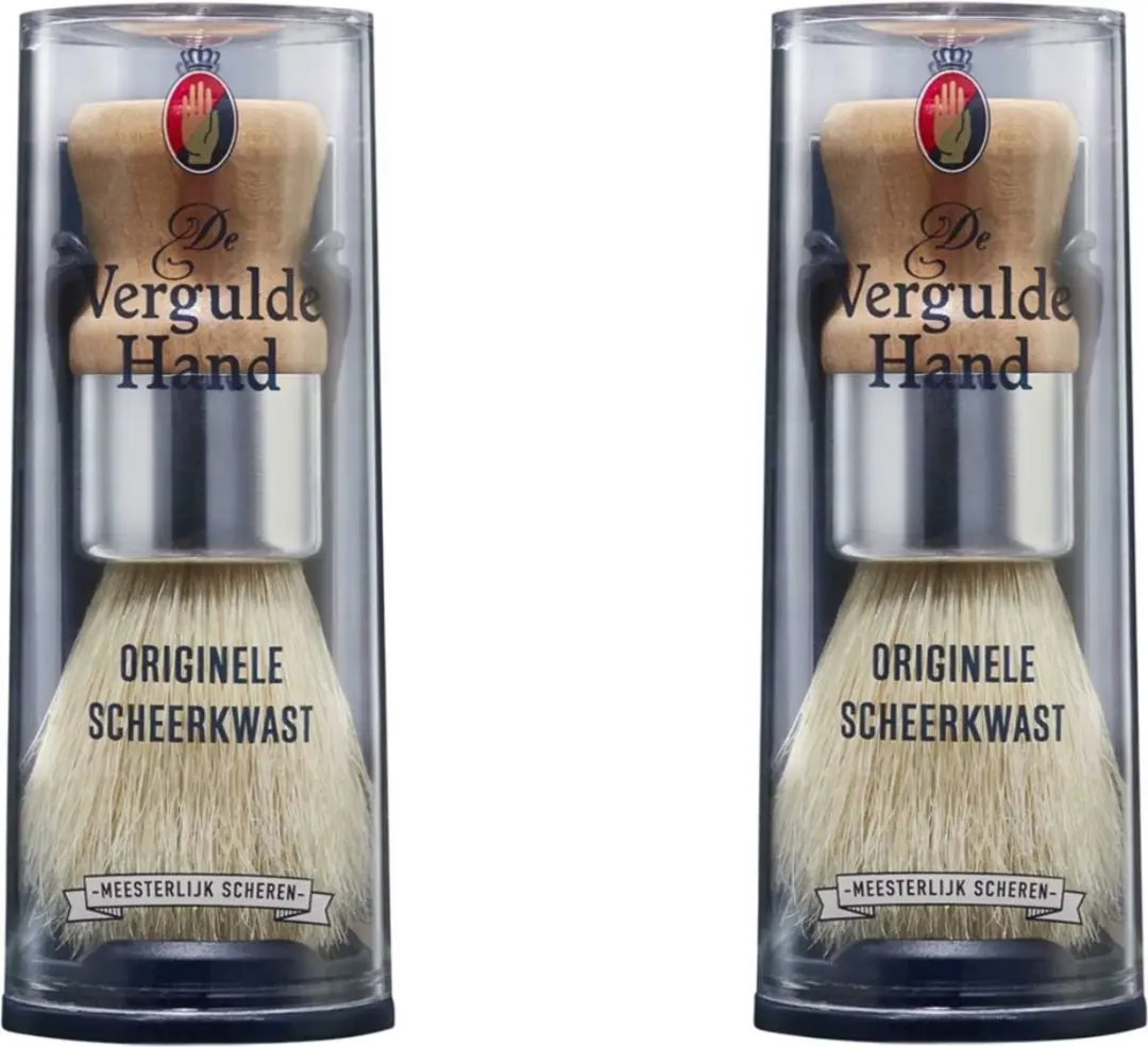 De Vergulde Hand Originele Kapperskwast - 2 Stuks