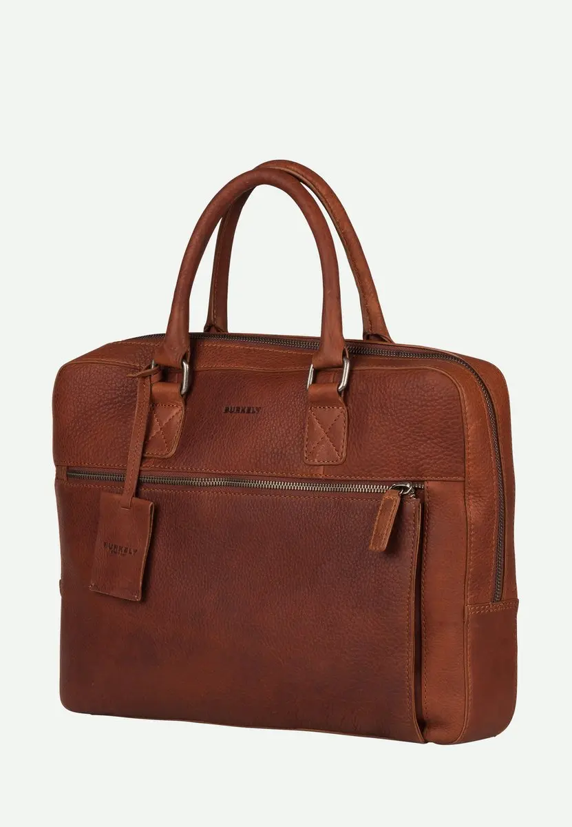 Burkely Fundamentals Avery Laptoptas 13,3" - Cognac - 4 Vakken