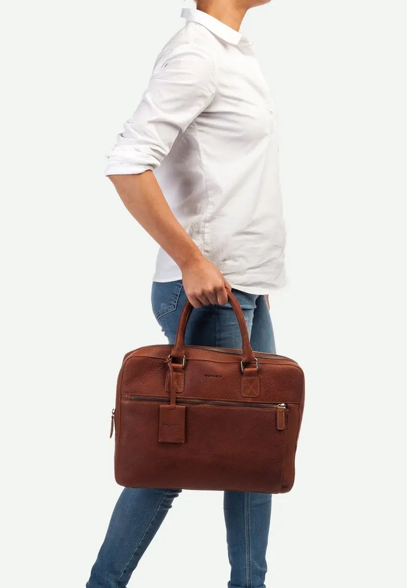Burkely Fundamentals Avery Laptoptas 13,3" - Cognac - 4 Vakken