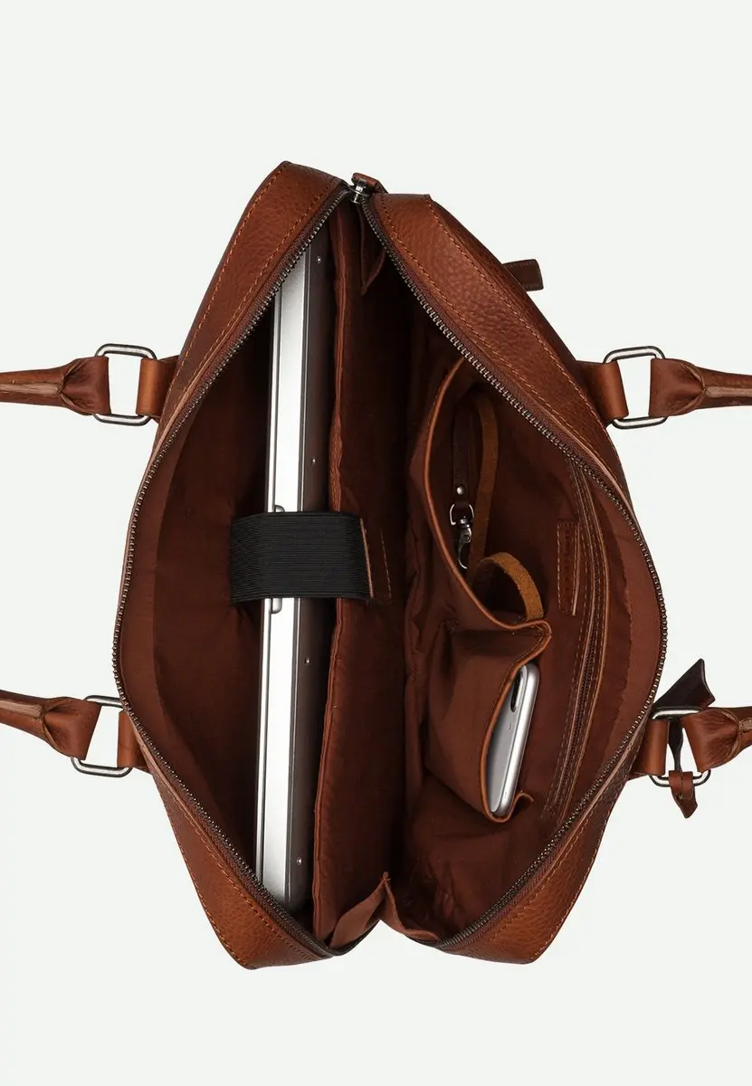 Burkely Fundamentals Avery Laptoptas 13,3" - Cognac - 4 Vakken