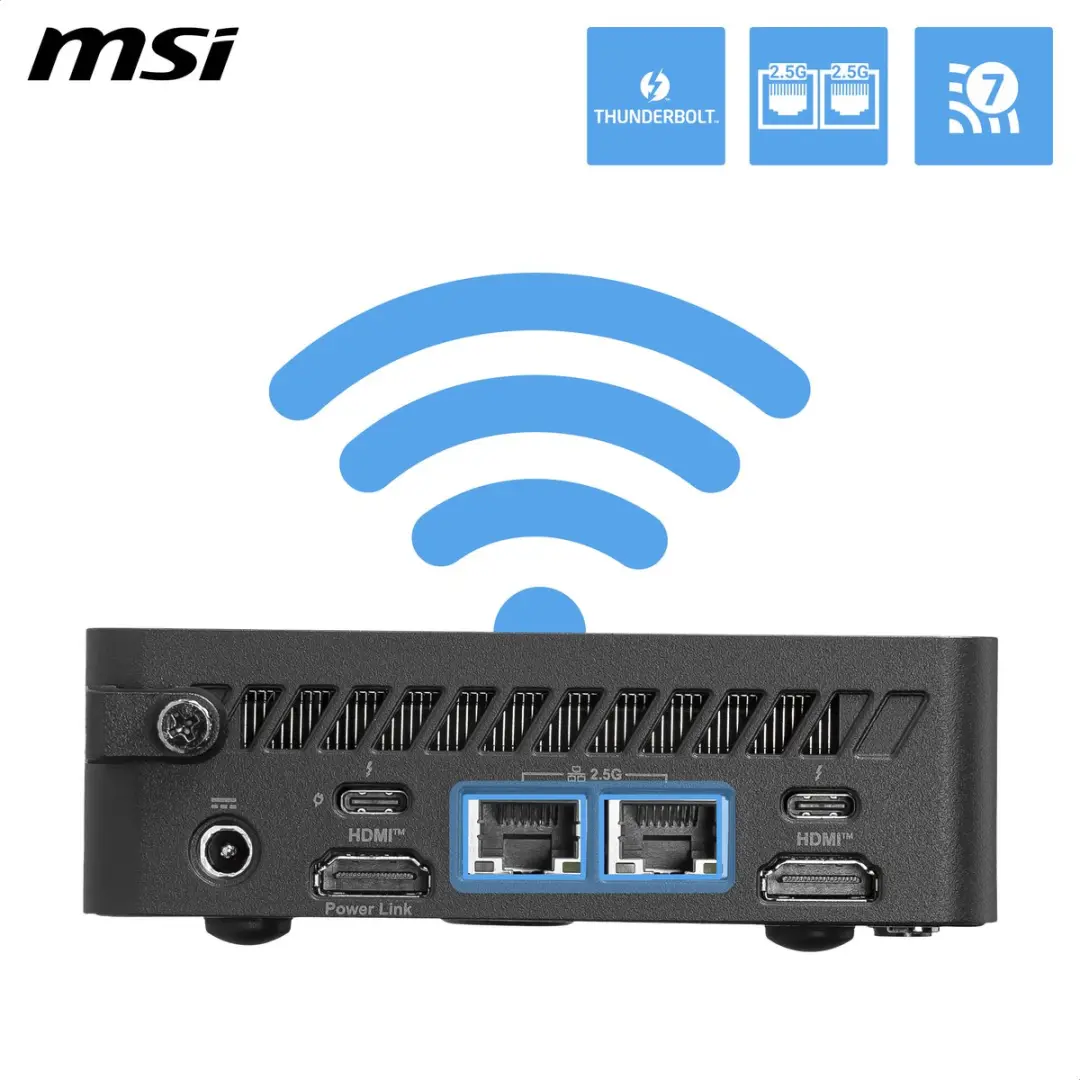 MSI Cubi NUC AI+ 3MG-003EU Copilot+ PC - 16GB/1TB - Zwart