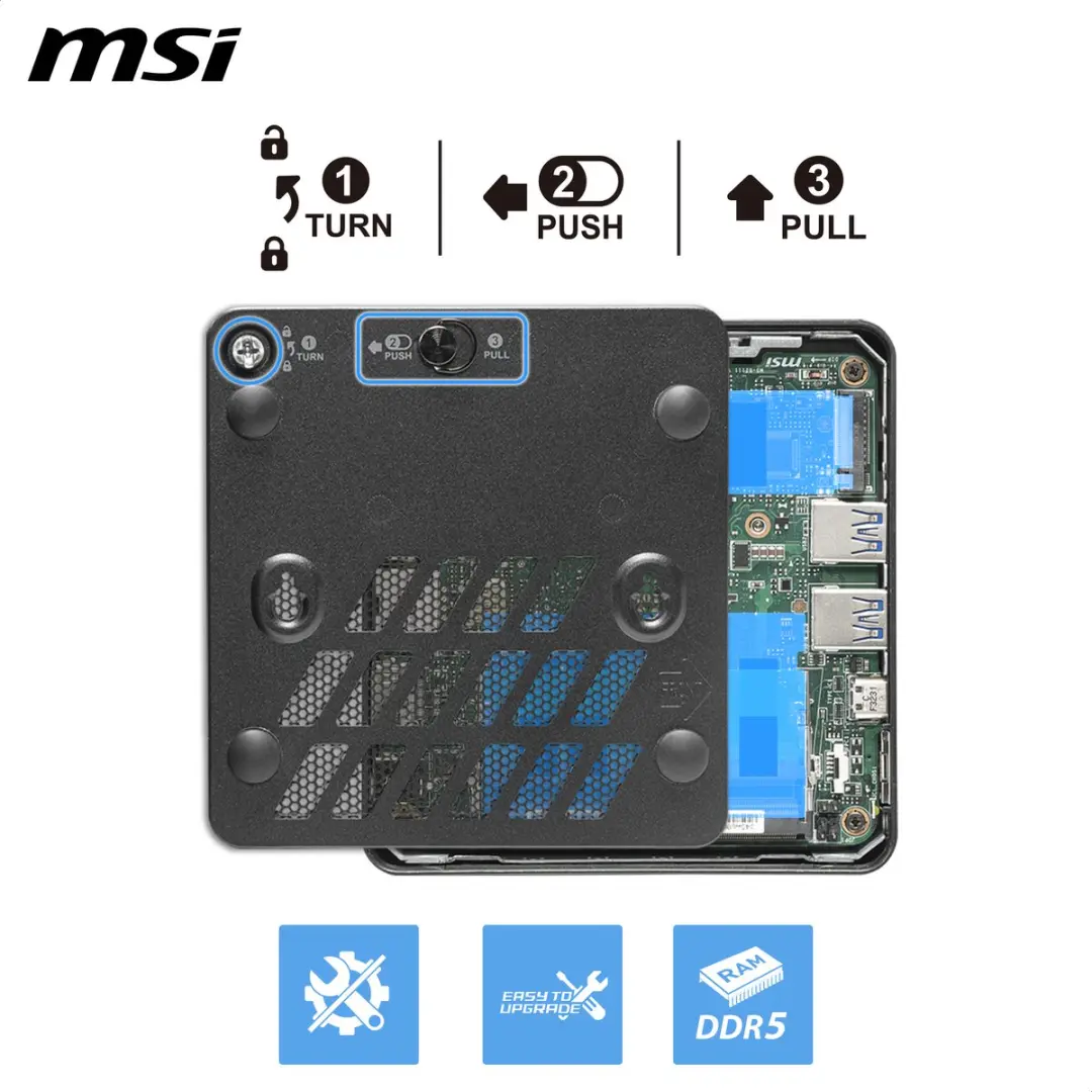 MSI Cubi NUC AI+ 3MG-003EU Copilot+ PC - 16GB/1TB - Zwart