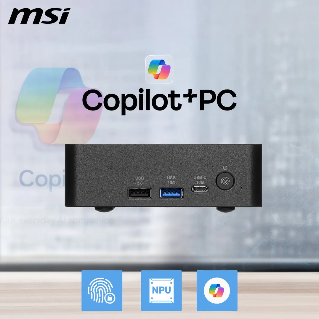 MSI Cubi NUC AI+ 3MG-003EU Copilot+ PC - 16GB/1TB - Zwart