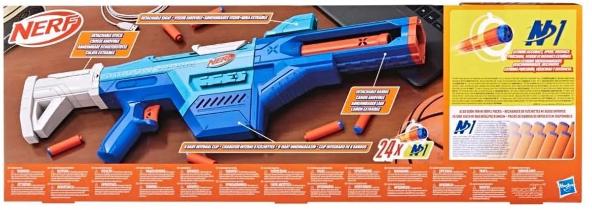 Nerf N Series Shadow Storm F8635 - Blauw/Oranje/Wit