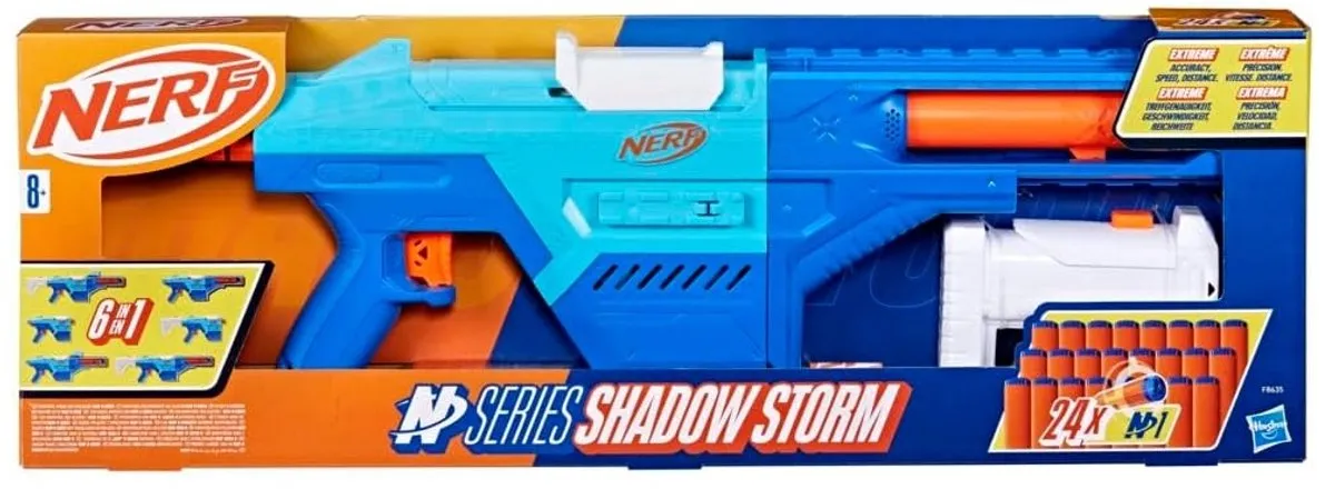 Nerf N Series Shadow Storm F8635 - Blauw/Oranje/Wit
