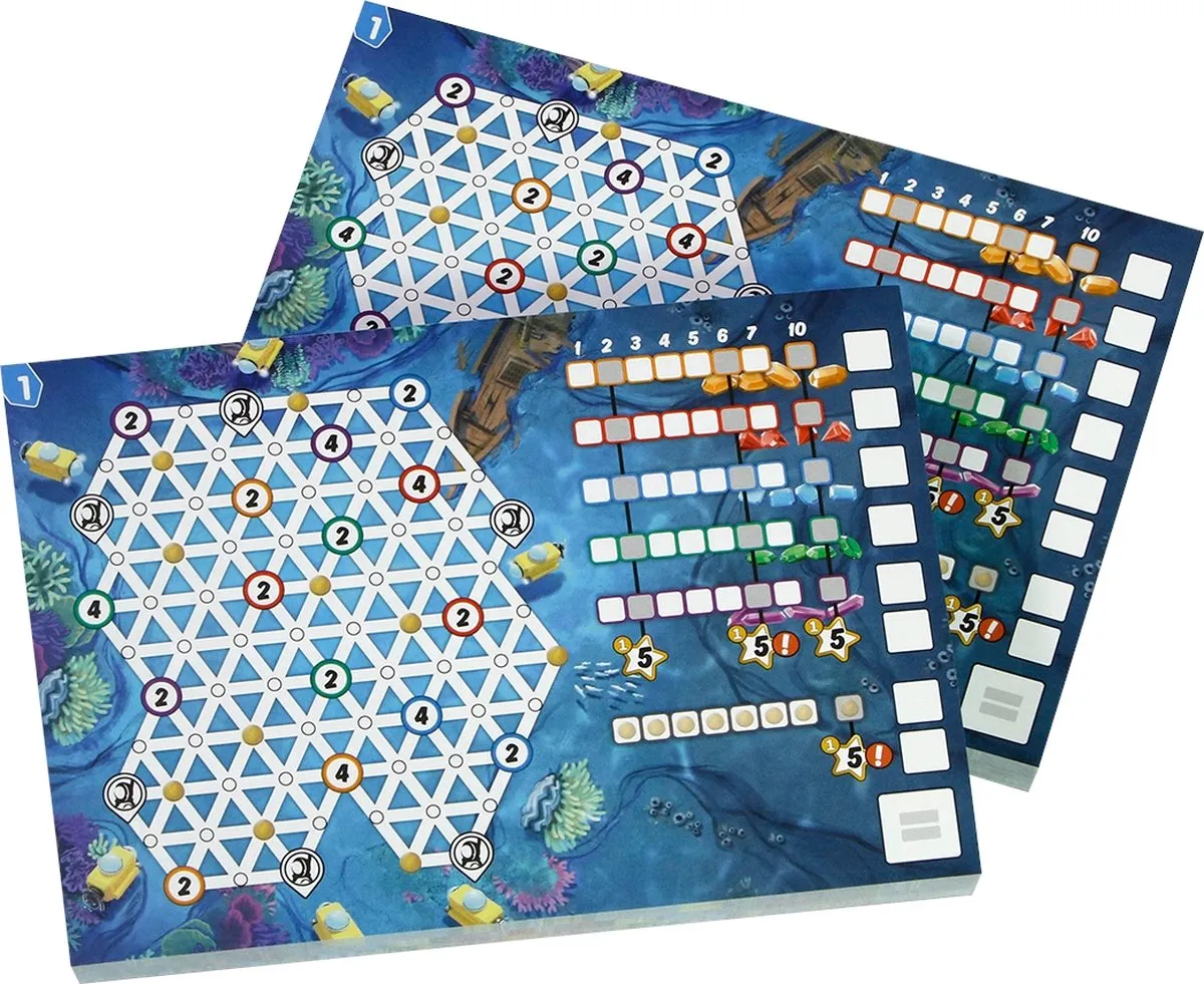 999 Games Pick a Pen Riffen Scoreblokken - 6 Stuks - Multi