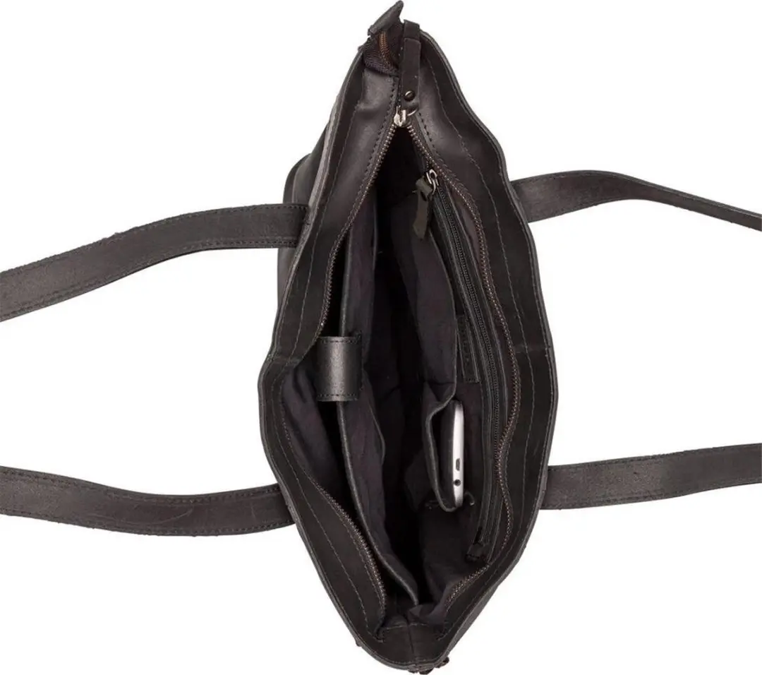 Burkely Fundamentals Vintage Jade Workbag 14" - Laptoptas - 9007003.22.10 - Zwart
