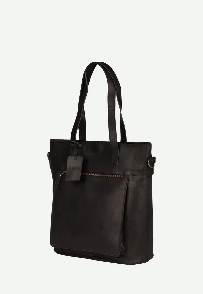 Burkely Fundamentals Vintage Jade Workbag 14" - Laptoptas - 9007003.22.10 - Zwart