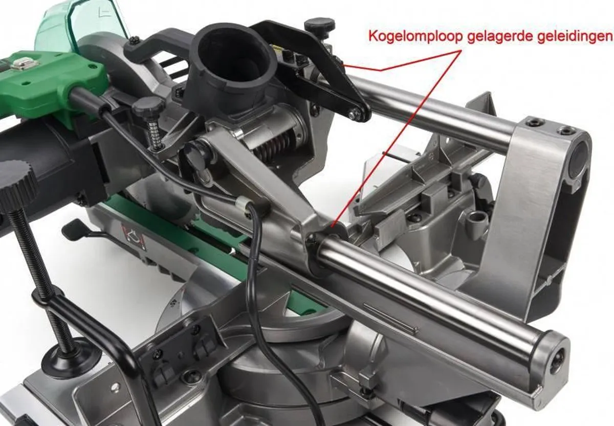 Hikoki C8FSHGWAZ Afkortzaag 1100W - 216x30mm - afbeelding 6 van 6