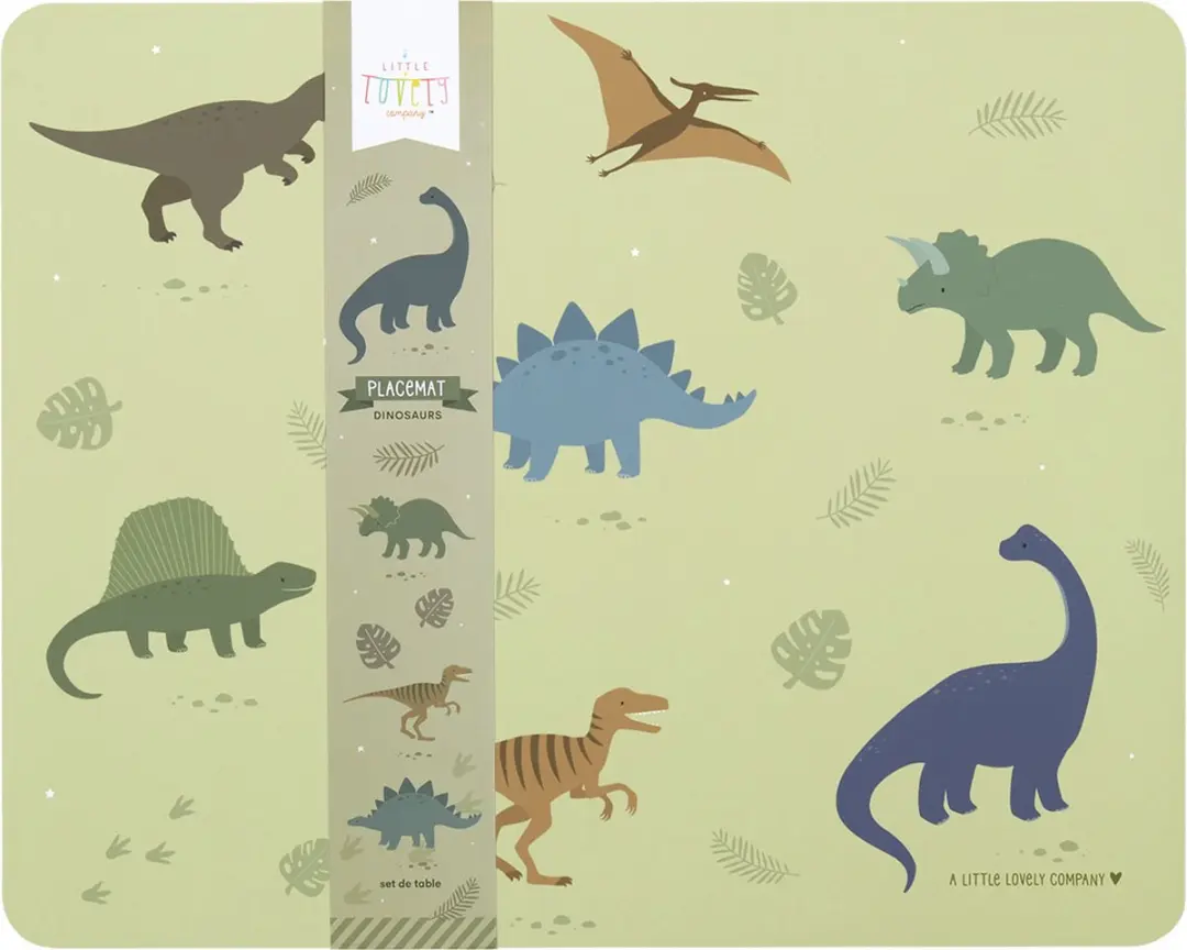 A Little Lovely Company Placemat Dinosaurussen