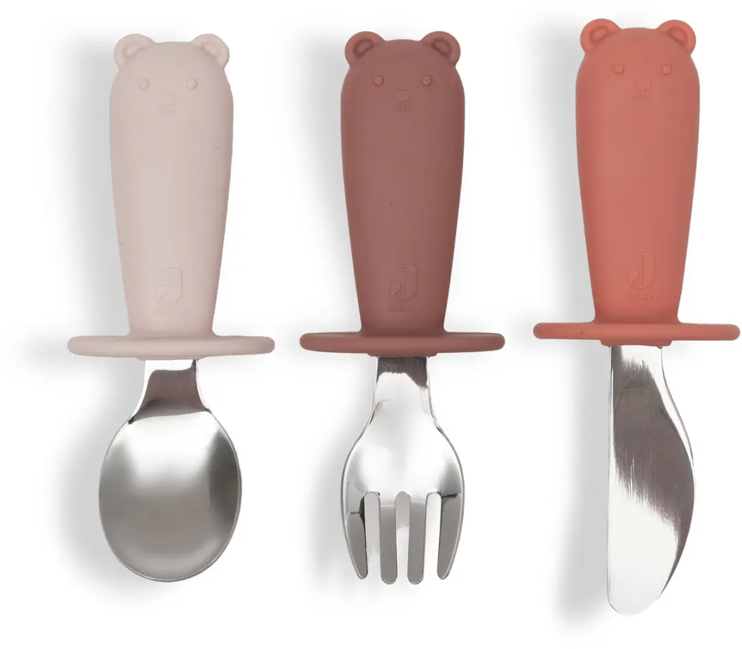 Jollein Baby Bestekset Siliconen Blush Shades