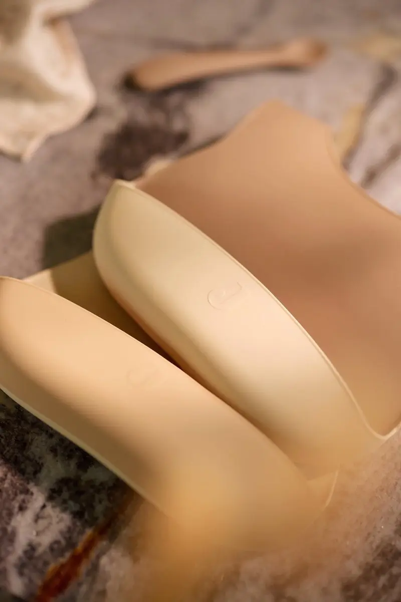 Jollein Slabbetjes Siliconen - 2 Stuks - Natural Shades