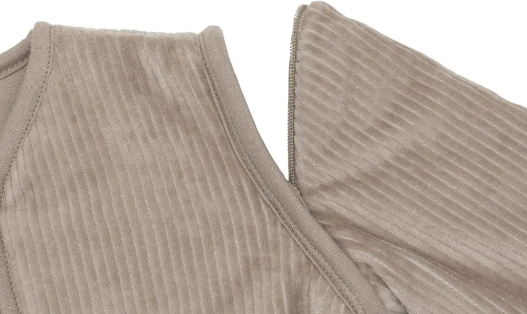 Jollein Slaapzak Rond 90cm Rib - Milky Coffee