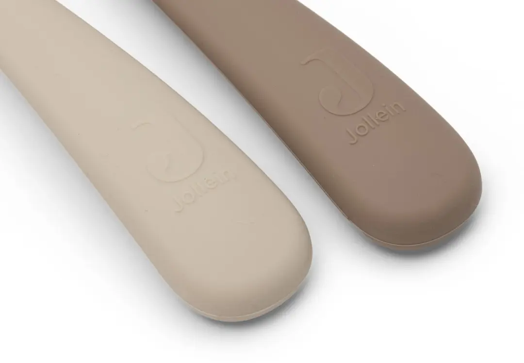 Jollein Babylepel Siliconen - 2 Stuks - Natural Shades