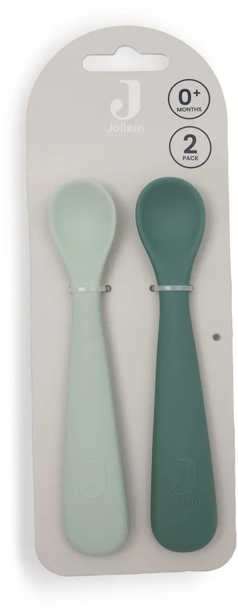 Jollein Babylepel Siliconen Jade Shades - 2 Stuks