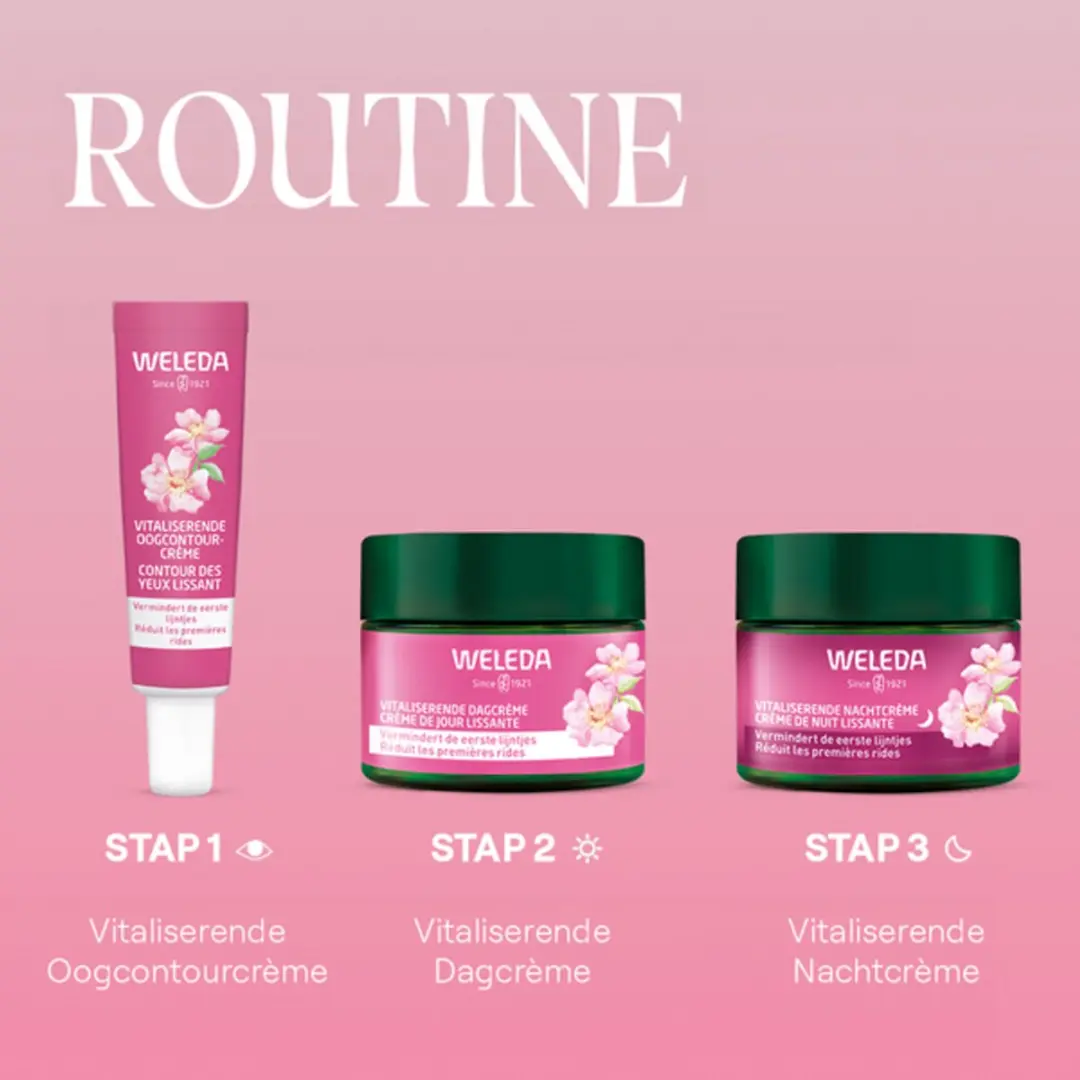 Weleda Wilde Rozen & Witte Thee Dagcrème 40ml - 3 Stuks