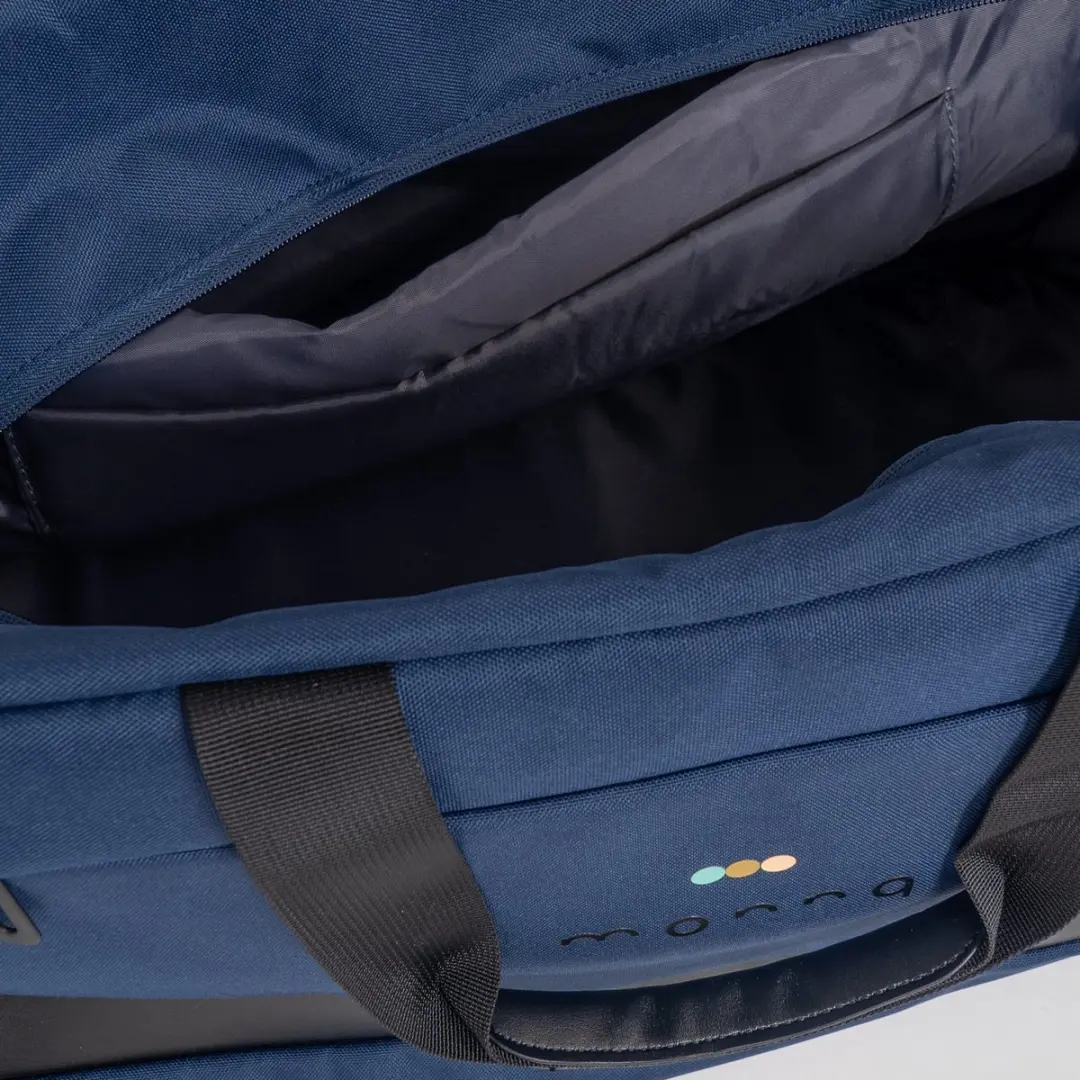 Monnq Stefano Duffle Bag 15.6 inch - Donkerblauw - afbeelding 6 van 6
