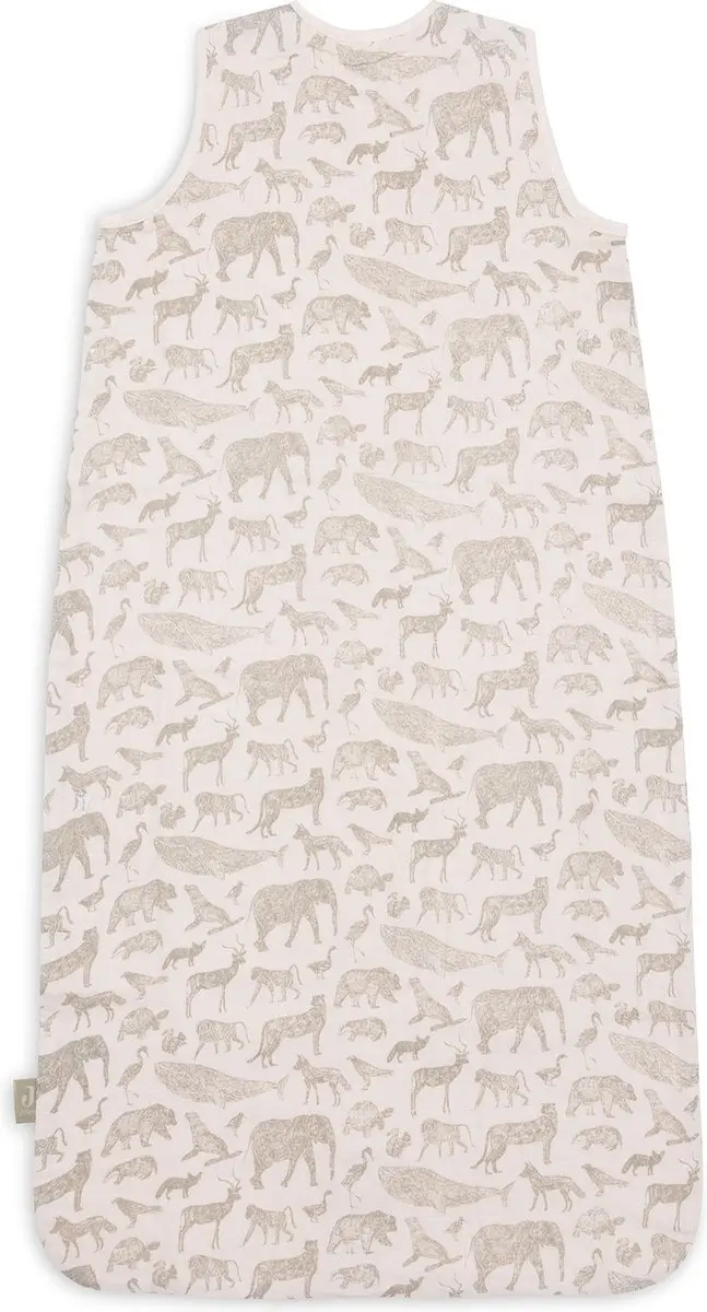 Jollein Baby Hydrofiel Slaapzak 110cm Animals - Olive Green