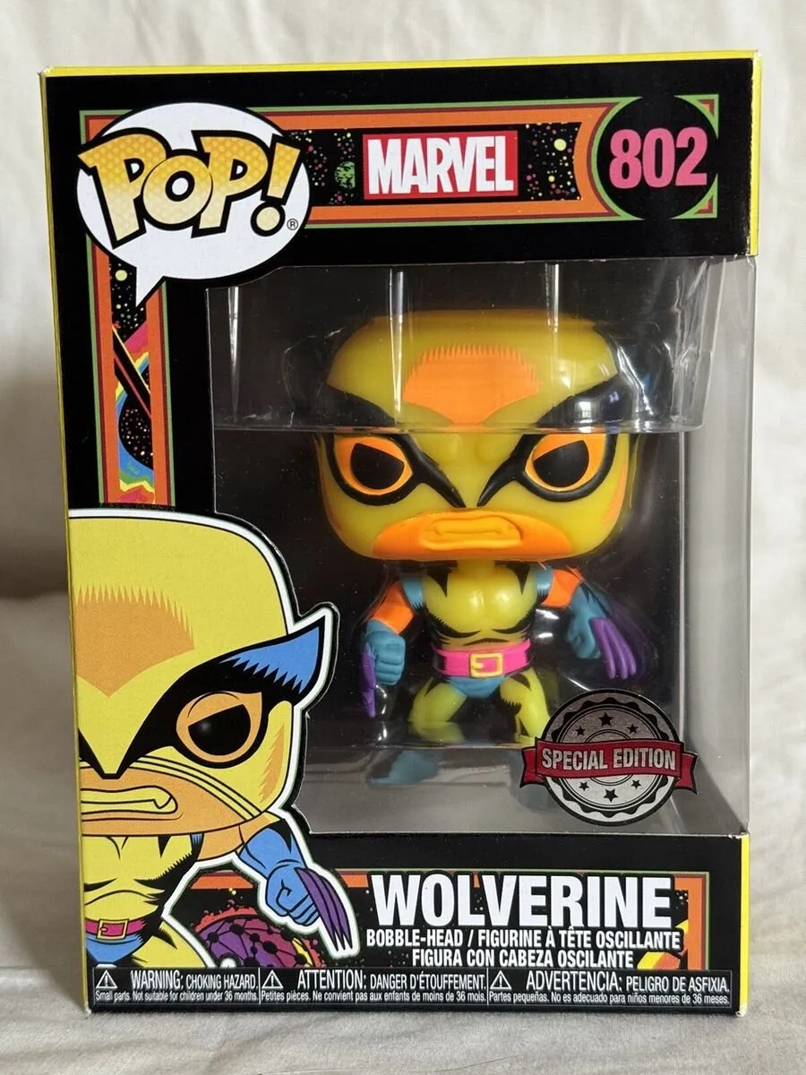 Funko POP! Marvel Wolverine BlackLight Glow - 802