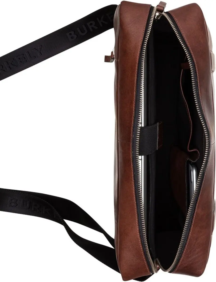 Burkely Messengerbag 14" - 4 Vakken - Bruin
