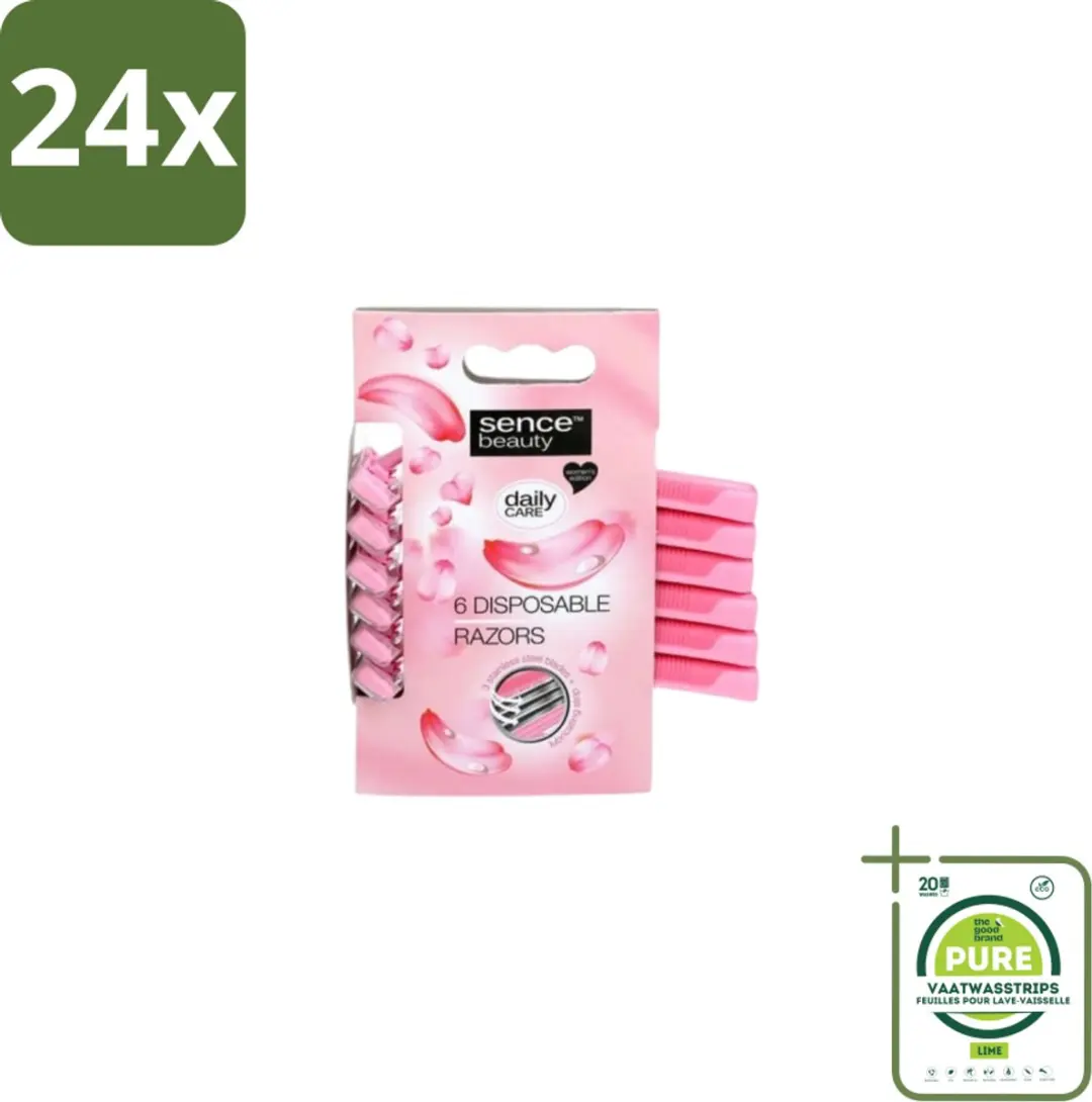 Sence Wegwerpscheermes Comfort Grip 6 Bladen