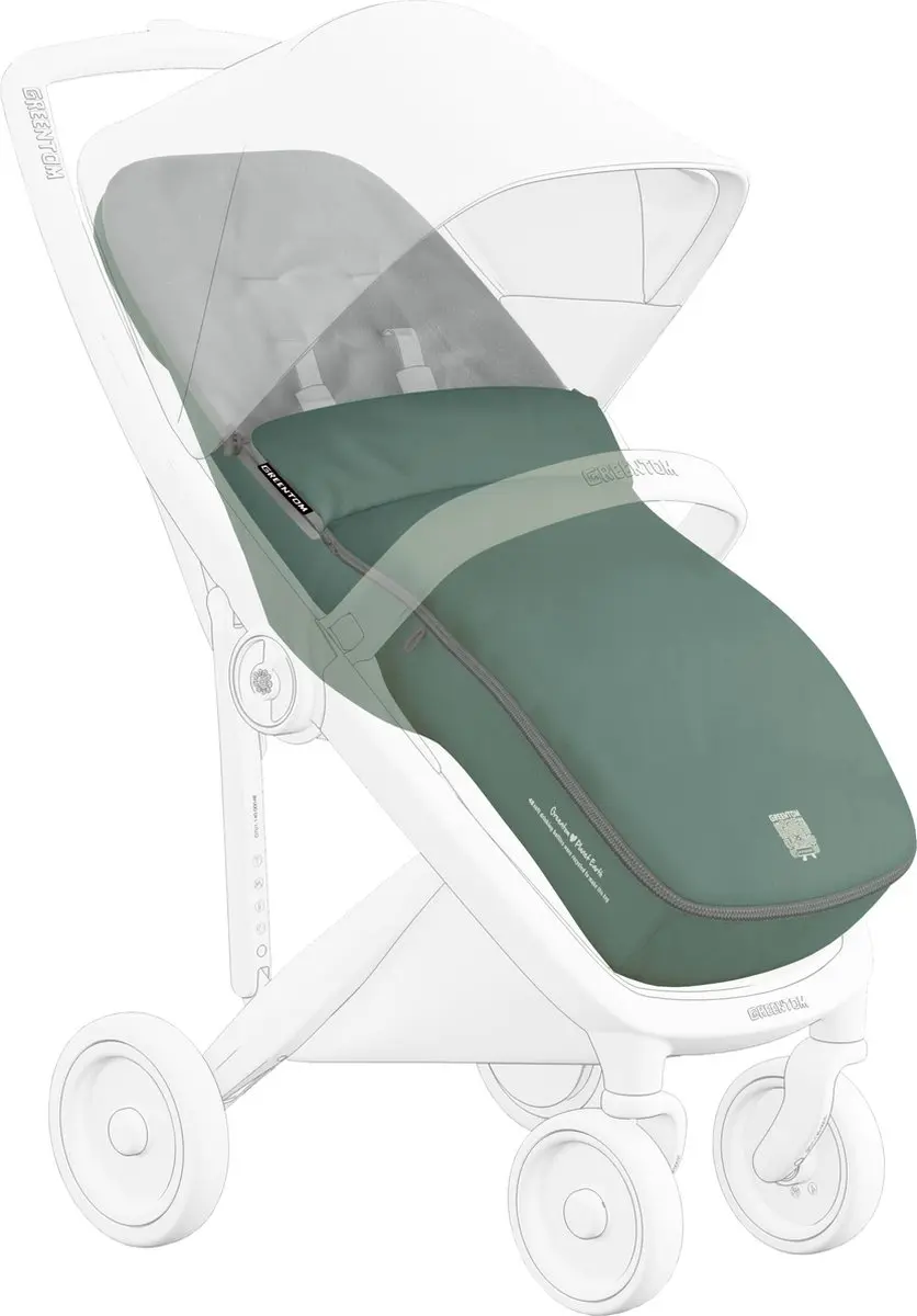 Greentom Voetenzak Sage Groen - Reversible & Duurzaam