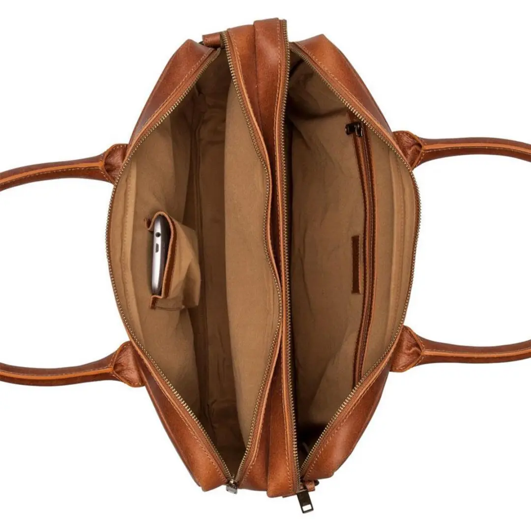 Burkely Fundamentals Vintage Taylor Worker Laptoptas 15.6" - Cognac