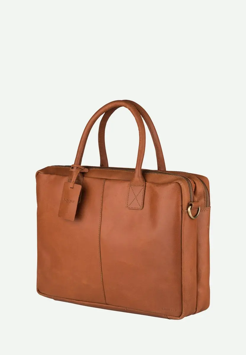 Burkely Fundamentals Vintage Taylor Worker Laptoptas 15.6" - Cognac