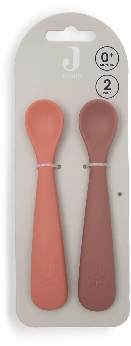 Jollein Babylepel Siliconen - Blush Shades - 2 Stuks