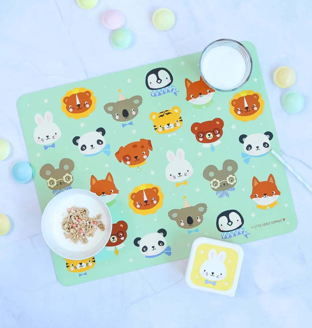 A Little Lovely Company Placemat Dierenvriendjes