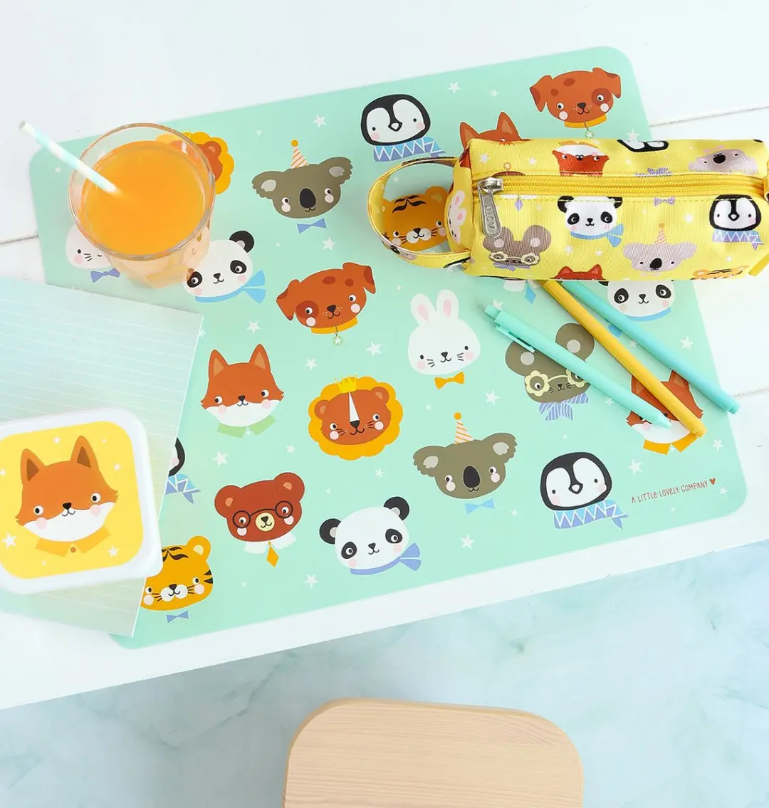 A Little Lovely Company Placemat Dierenvriendjes