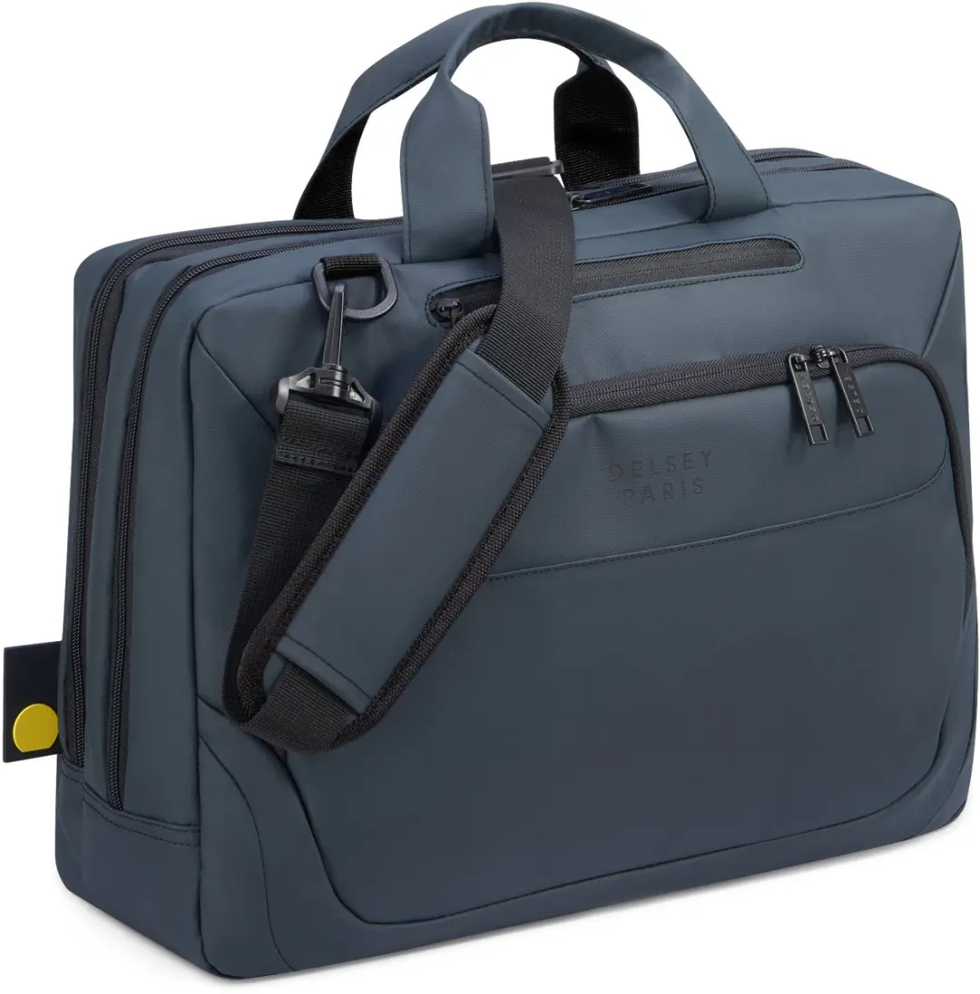 Delsey Parvis Plus Laptoptas 15.6 inch - 3 Vakken - Grijs