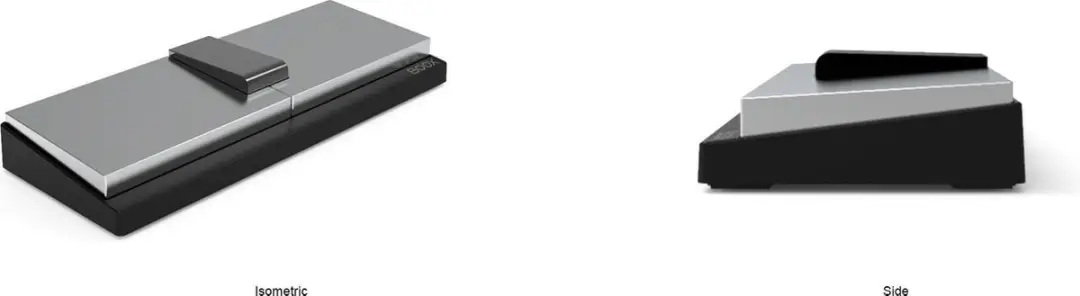 BOOX Blue Bluetooth Voetpedaal - Zwart