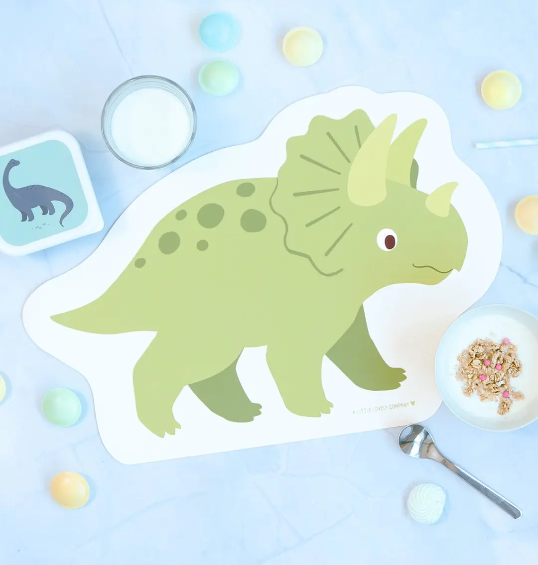 A Little Lovely Company Placemat Kleine Dinosaurus