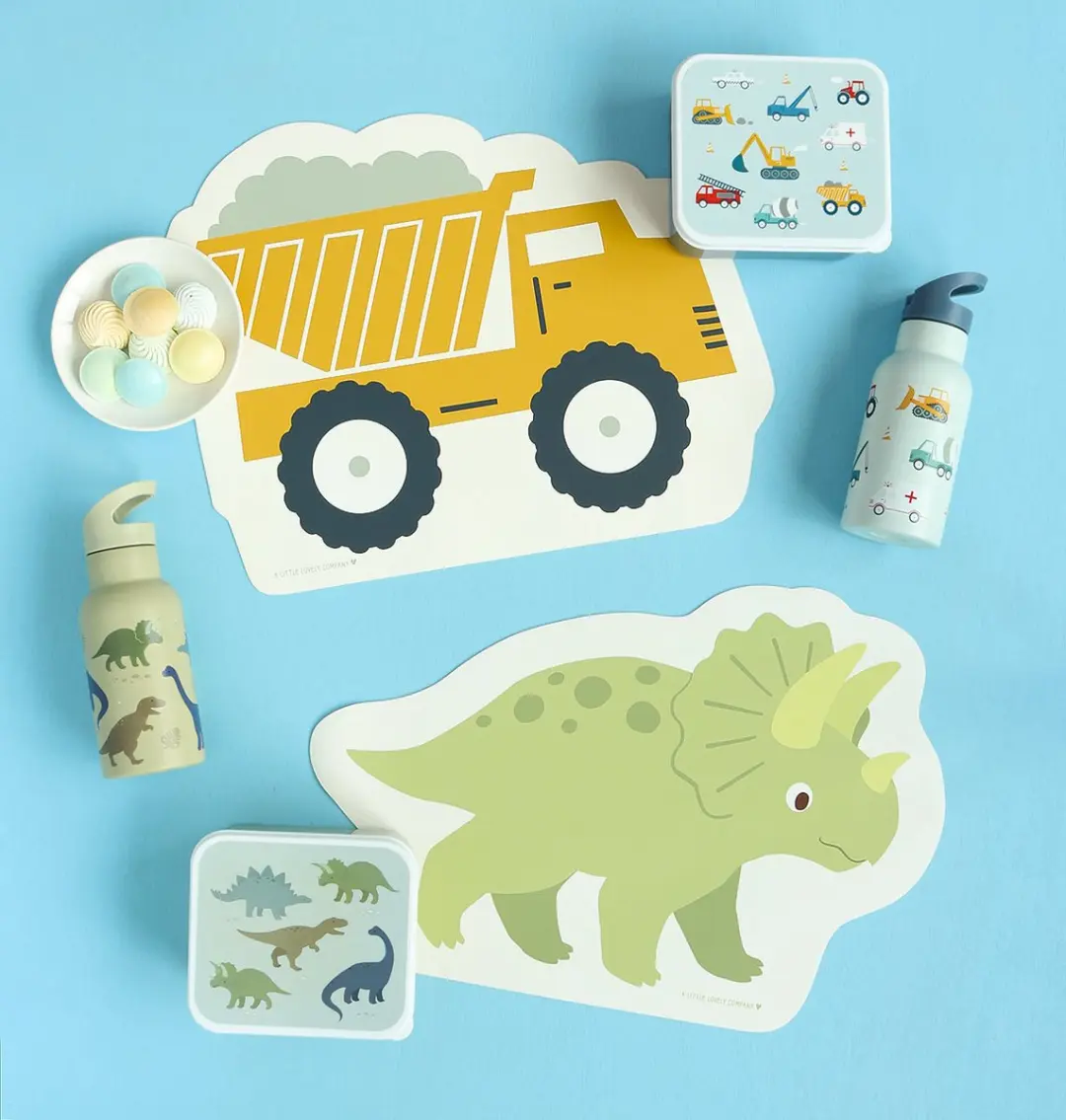 A Little Lovely Company Placemat Kleine Dinosaurus