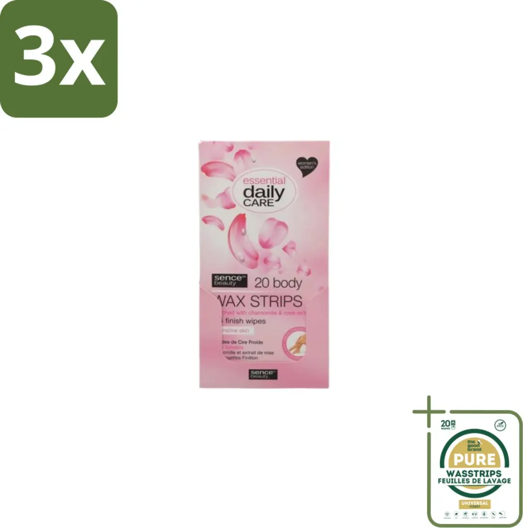 Sence Wax Strips Lichaam 60 Stuks (3x20)