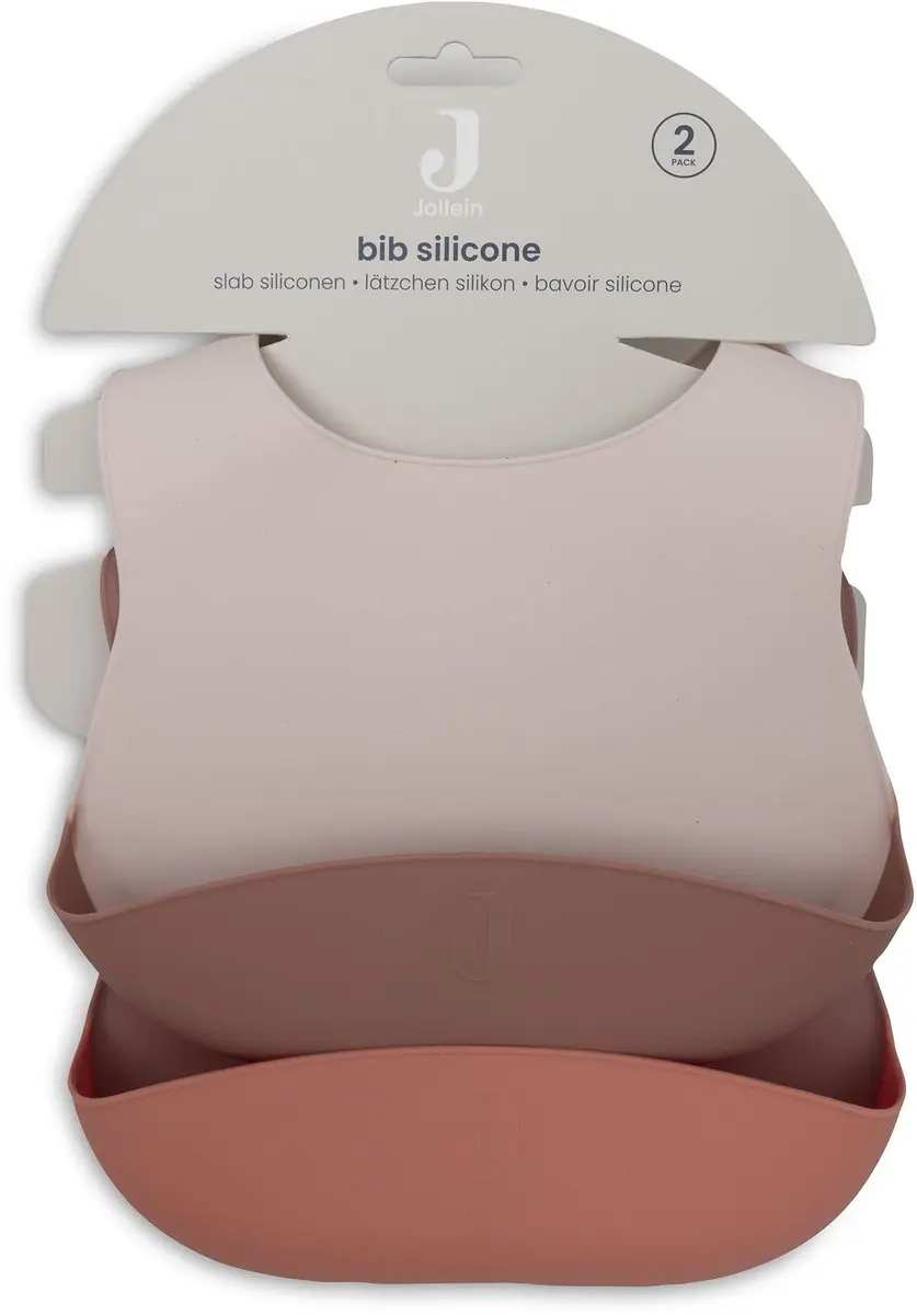 Jollein Slabbetjes Siliconen - 2 Stuks - Blush Shades