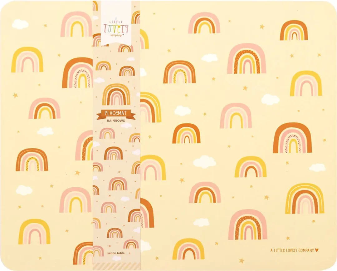 A Little Lovely Company Regenbogen Placemat - 1 Stuk