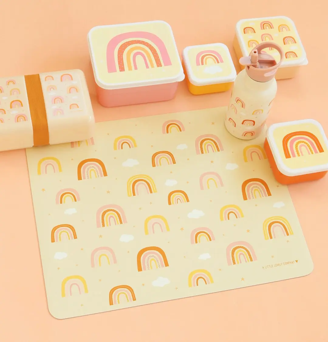 A Little Lovely Company Regenbogen Placemat - 1 Stuk