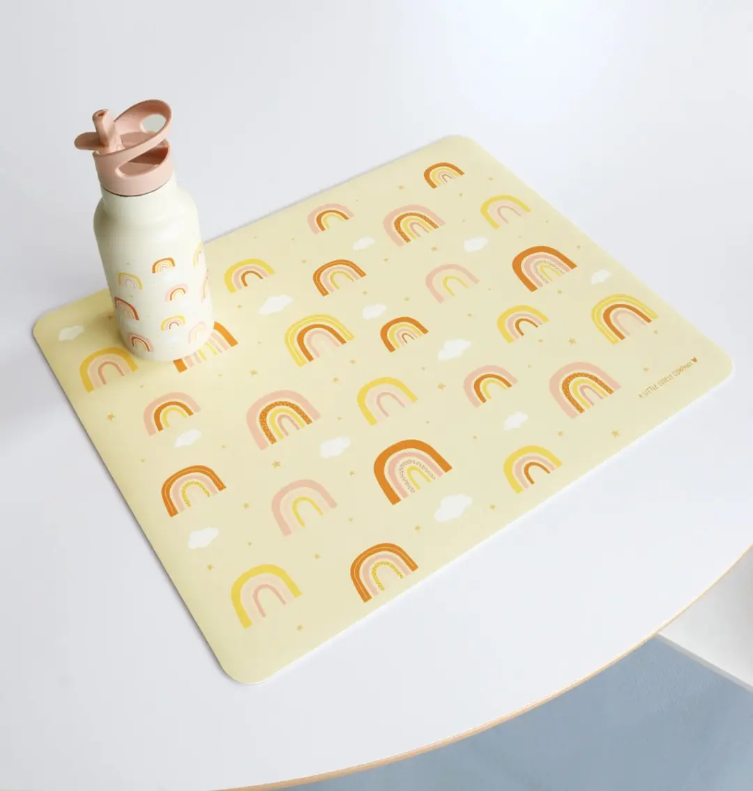 A Little Lovely Company Regenbogen Placemat - 1 Stuk