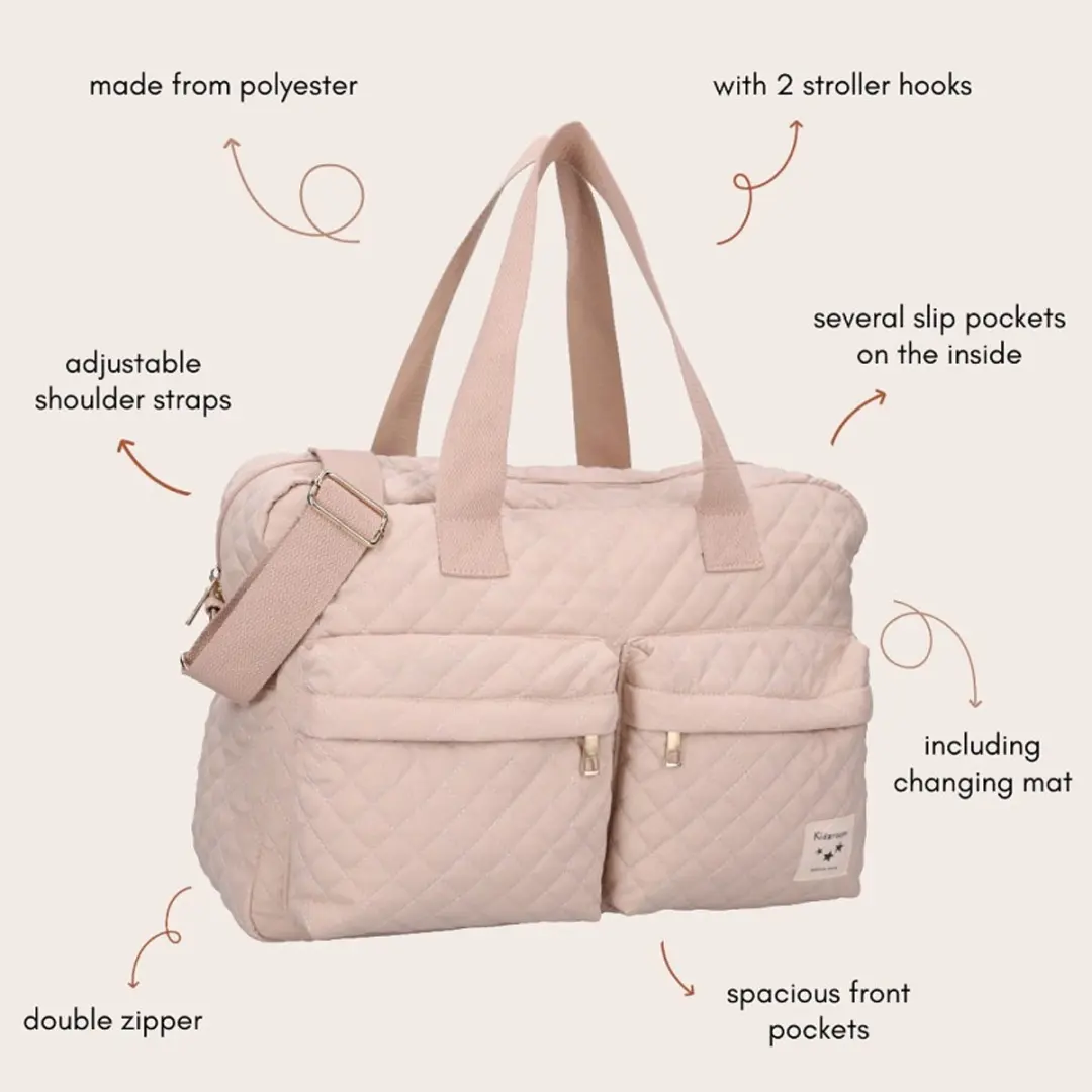 Kidzroom Calm Embrace Luiertas Beige - 28x40x16cm - Verschoonmatje - afbeelding 6 van 6
